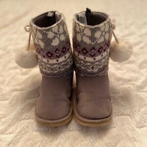 Gymboree Fair Isle Sparkle Sweater Boots
